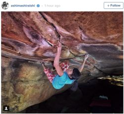 Ashima Shiraishi boulder 8C