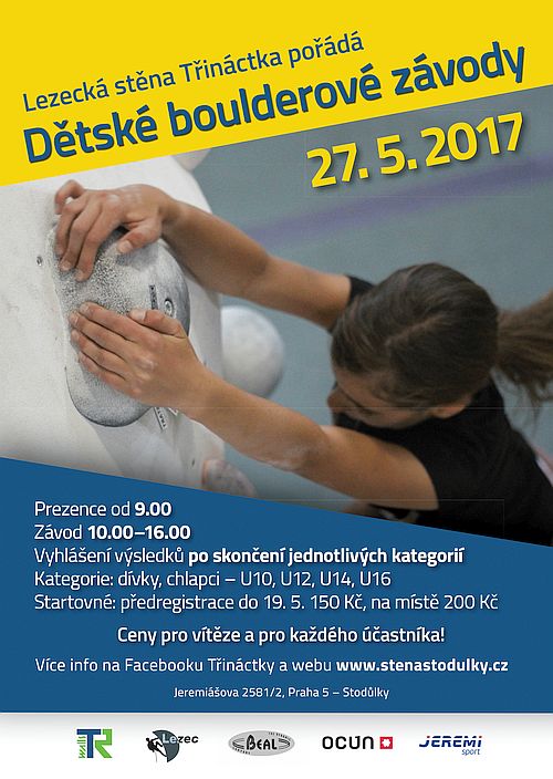 Dětské boulder závody Třináctka Dětské boulder závody Třináctka