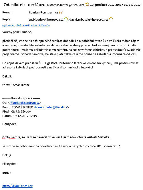 Vyjádření ČHS k tvrzením Jiřího Babači v článku z EYC v Bologni Vyjádření ČHS k tvrzením Jiřího Babači v článku z EYC v Bologni