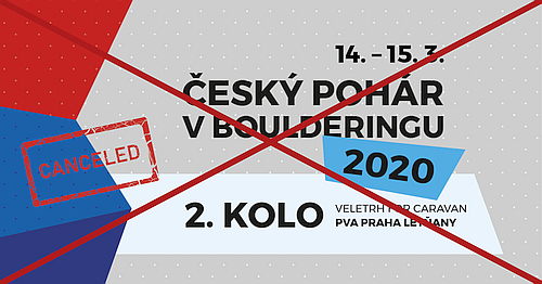 Zrušení 2. kola ČP v boulderingu Zrušení 2. kola ČP v boulderingu